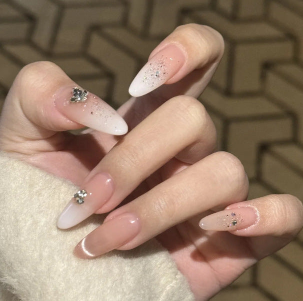 Elegantes Press-On-Nagelset mit glänzendem Finish Karnz