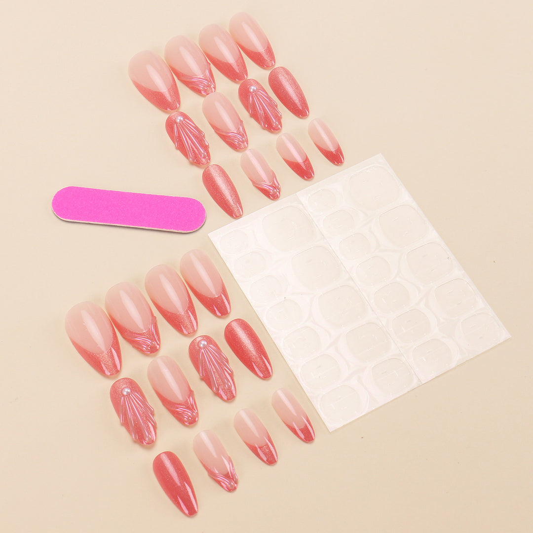 Elegantes Künstlerisches Press-On-Nageldesign Karnz