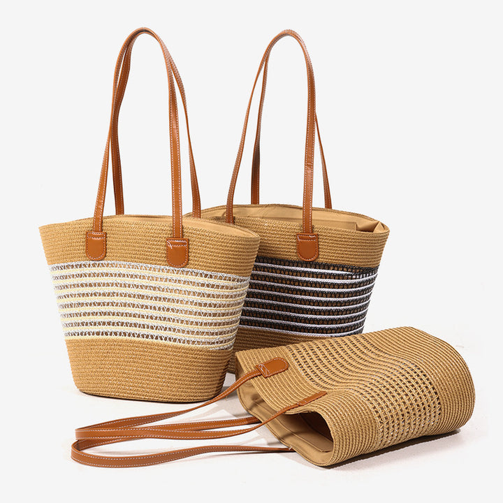 Damen Strandtasche mit elegantem geflochtenem Design Karnz