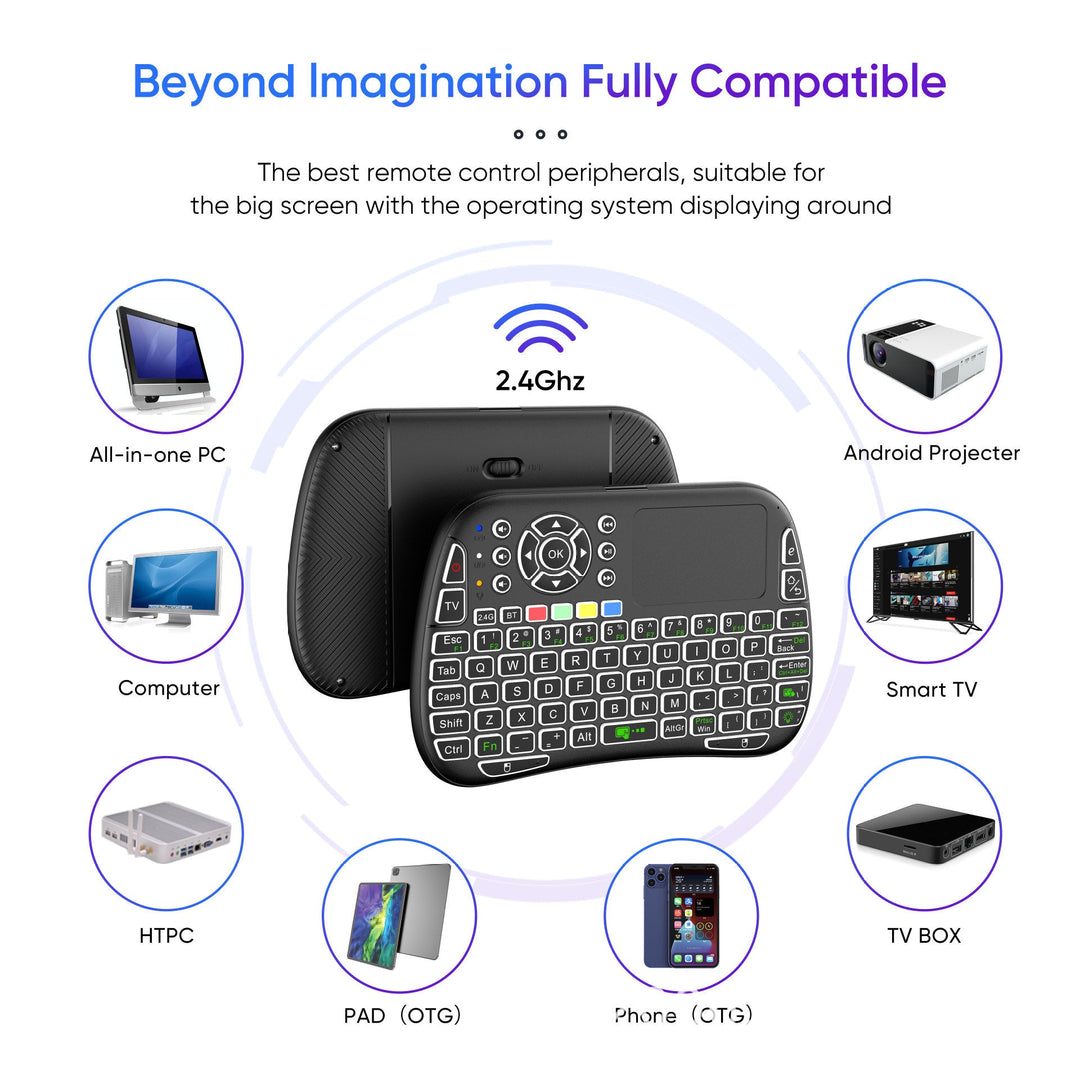 Wireless Mini-Tastatur mit Touchpad Karnz