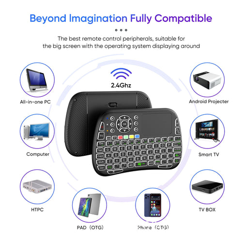 Wireless Mini-Tastatur mit Touchpad Karnz