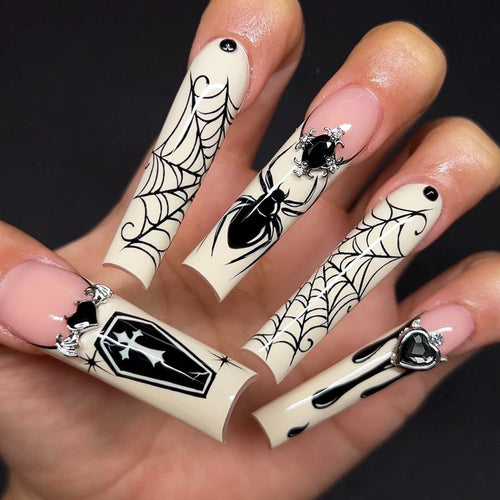 Gothic Style Press-On Nails Set Karnz