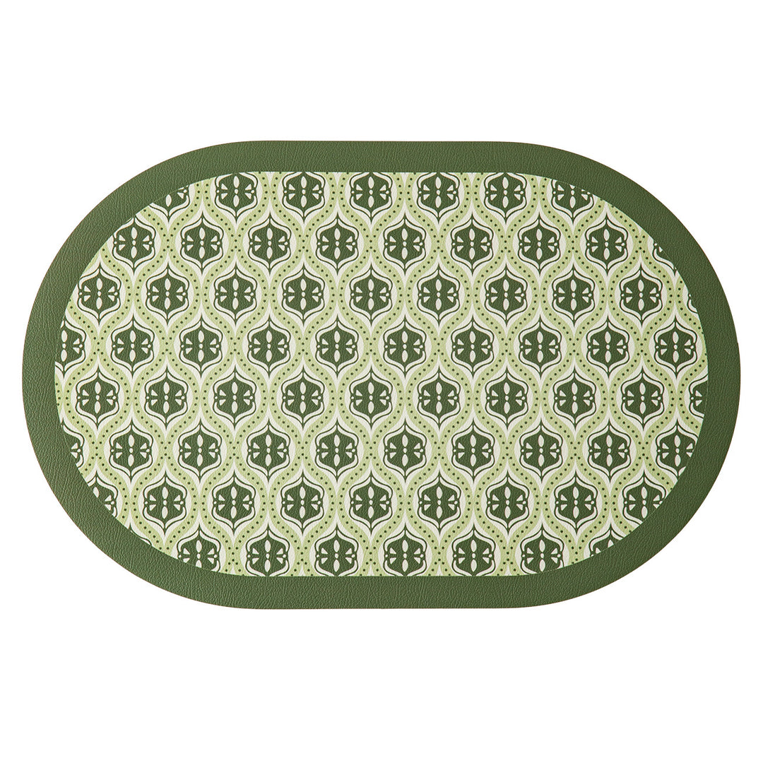 Runder dekorativer Teppich mit floraler Tierillustration und feiner Jacquardstruktur Karnz