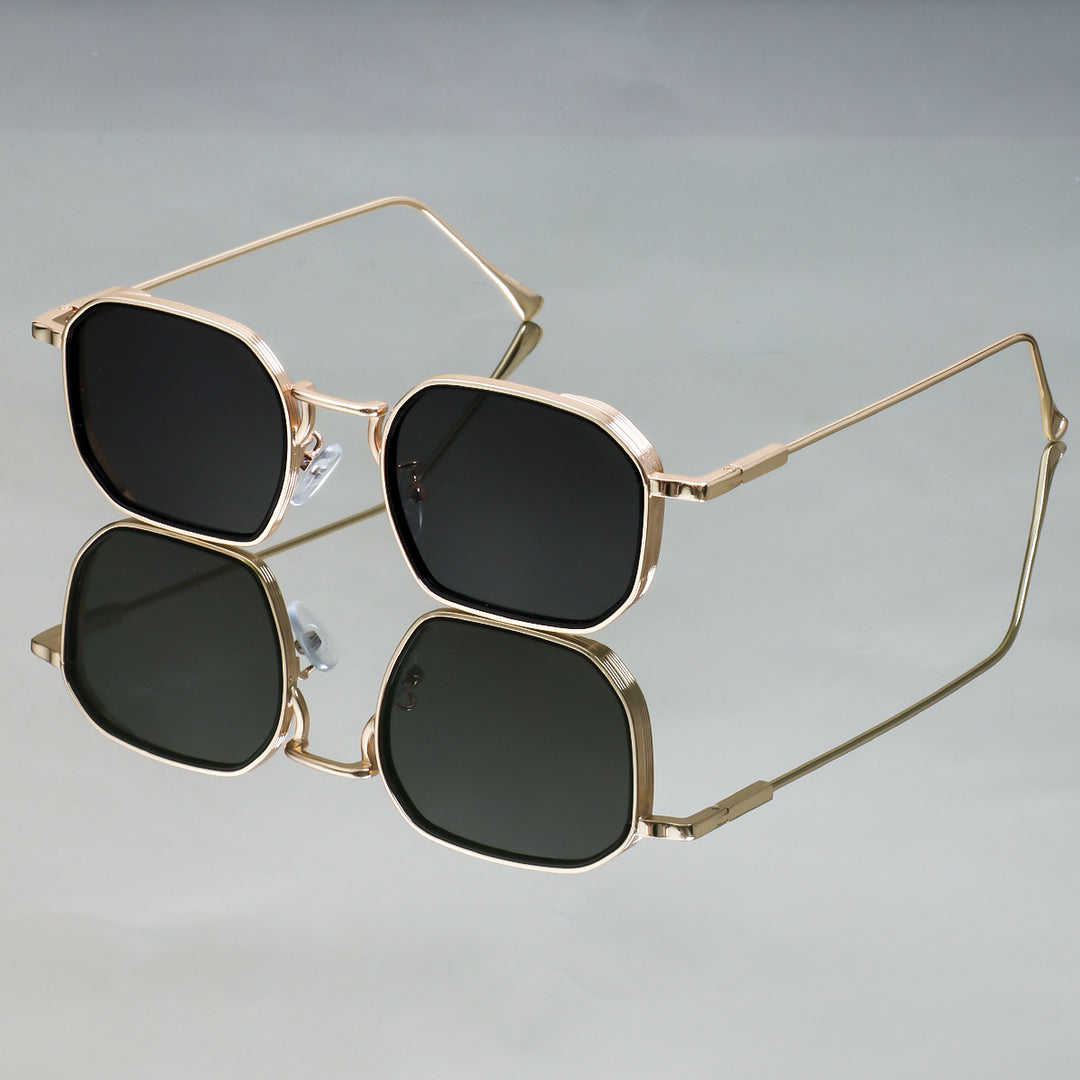 Damen modische Sonnenbrille mit stilvollem, eckigen Rahmen und UV-Schutz Karnz