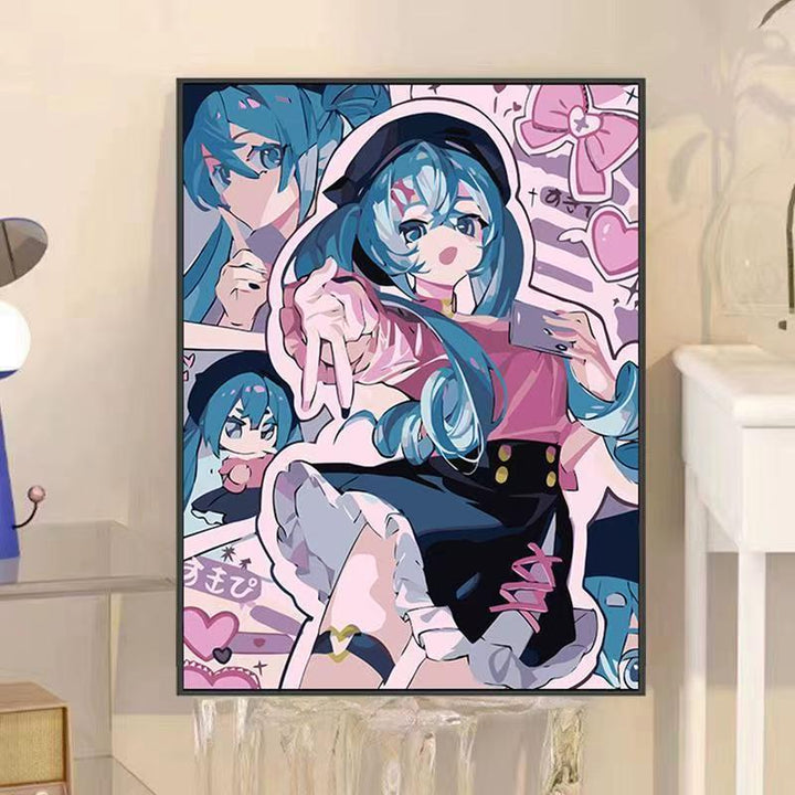 Anime-inspirierte dekorative Wandkunst Karnz