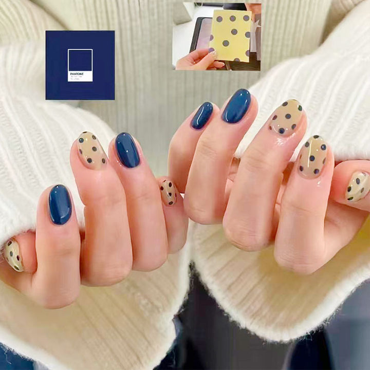 Künstlerisches katzenmotiviertes Press-On-Nagelkunstset Karnz