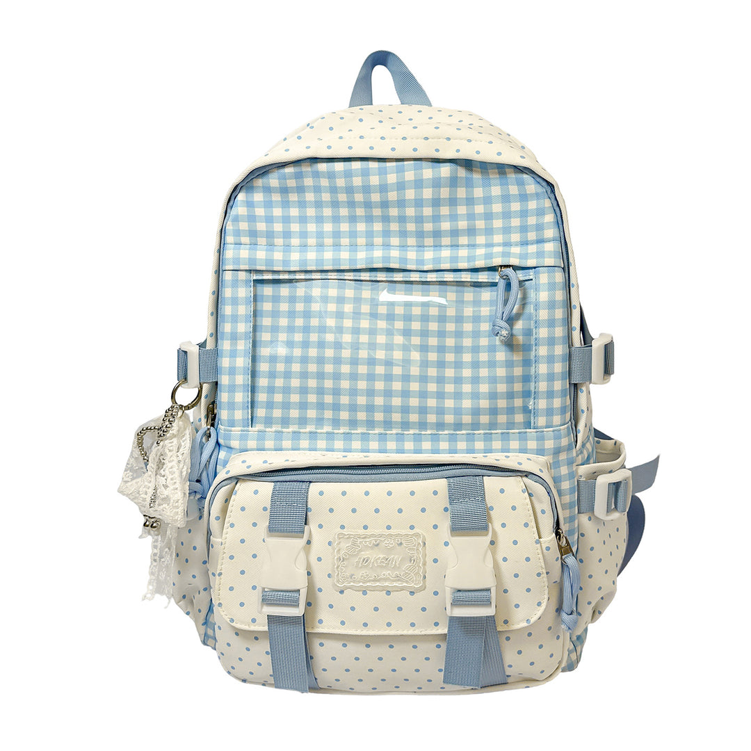 Charmanter Karierter Rucksack Karnz