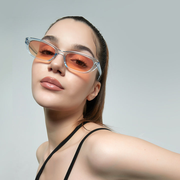 Damen modische Sonnenbrille mit einzigartigem Design und UV-Schutz Karnz
