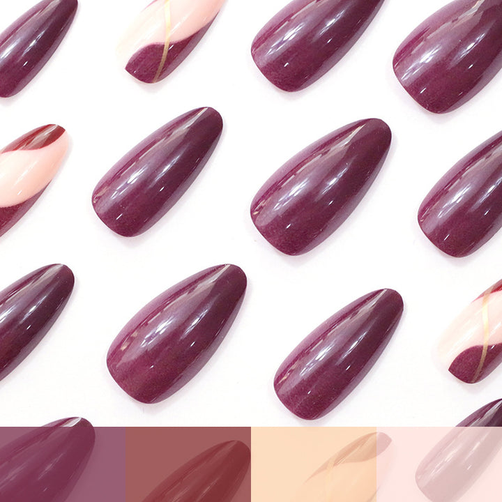 Elegante Farbverlauf-Nagelkunst-Fingerdesign Karnz