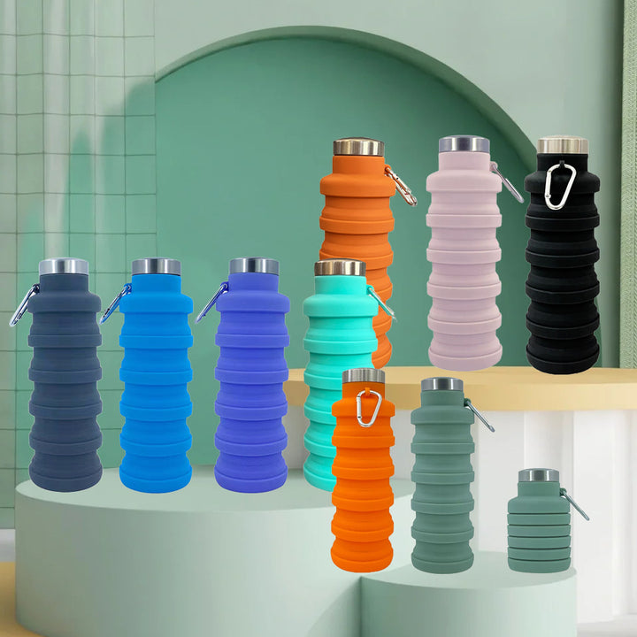 Damen Zusammenfaltbare Silikon-Trinkflasche Karnz