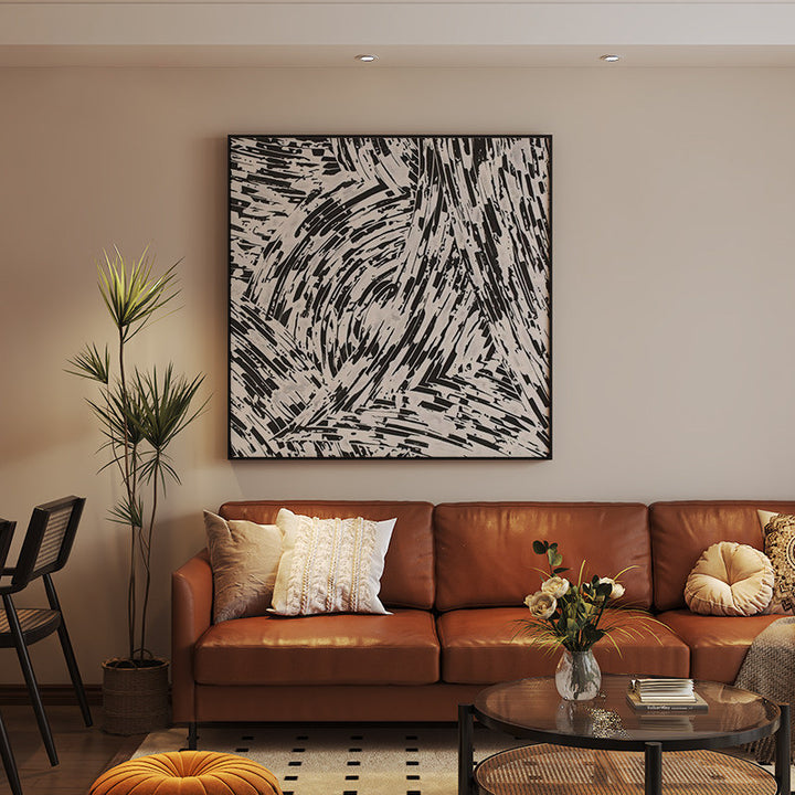 Abstrakte Pinselstrich Leinwand Wandkunst