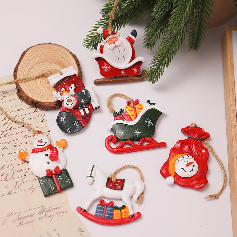 Dekorativer Weihnachtsstrumpf mit Rentiermotiv Karnz