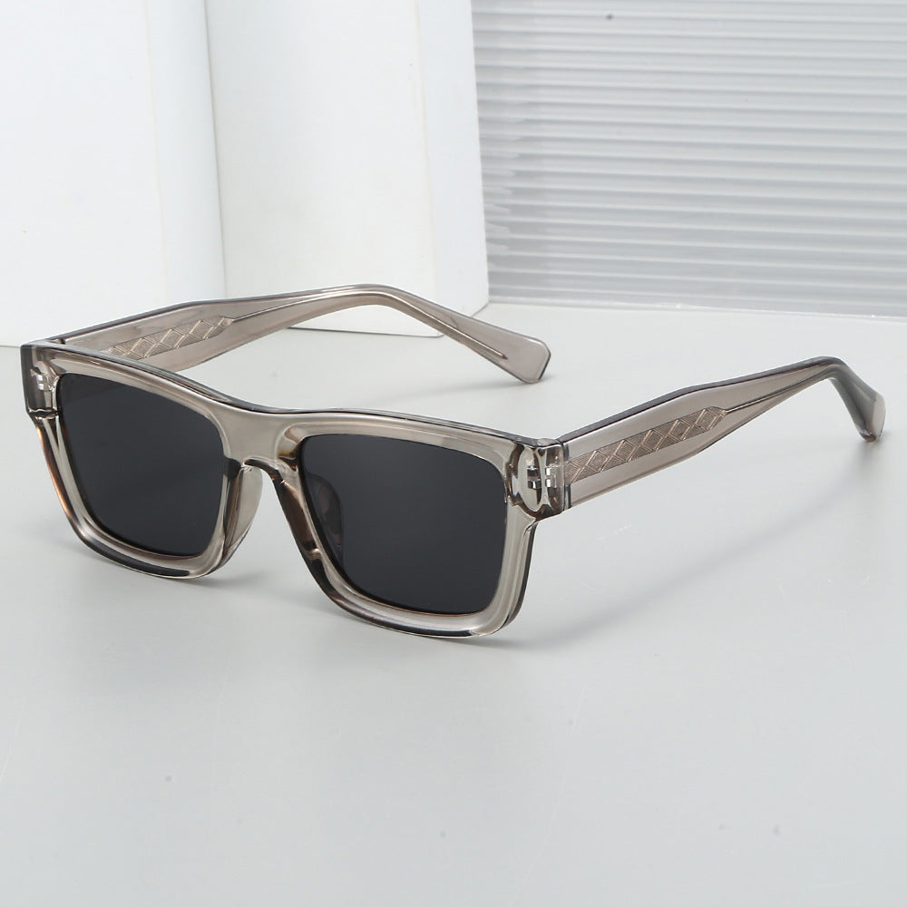 Damen Sonnenbrille im urbanen, kantigen Design mit metallischen Akzenten Karnz