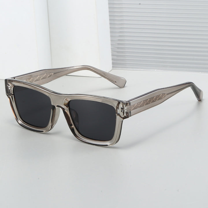 Damen Sonnenbrille im urbanen, kantigen Design mit metallischen Akzenten Karnz