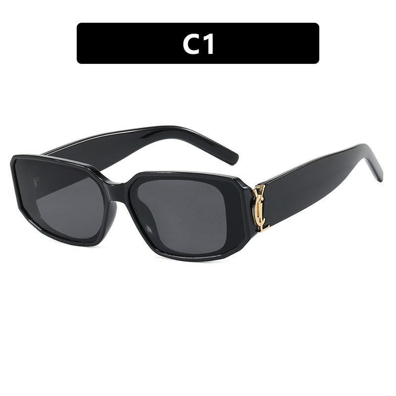 Damen modische Sonnenbrille mit eckigem Design und luxuriösen Details Karnz