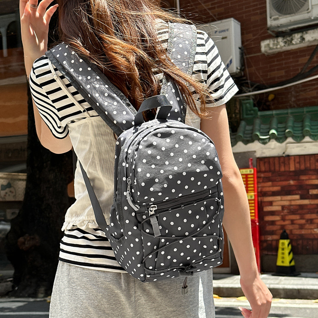 Stylischer Polka-Dots-Rucksack Karnz