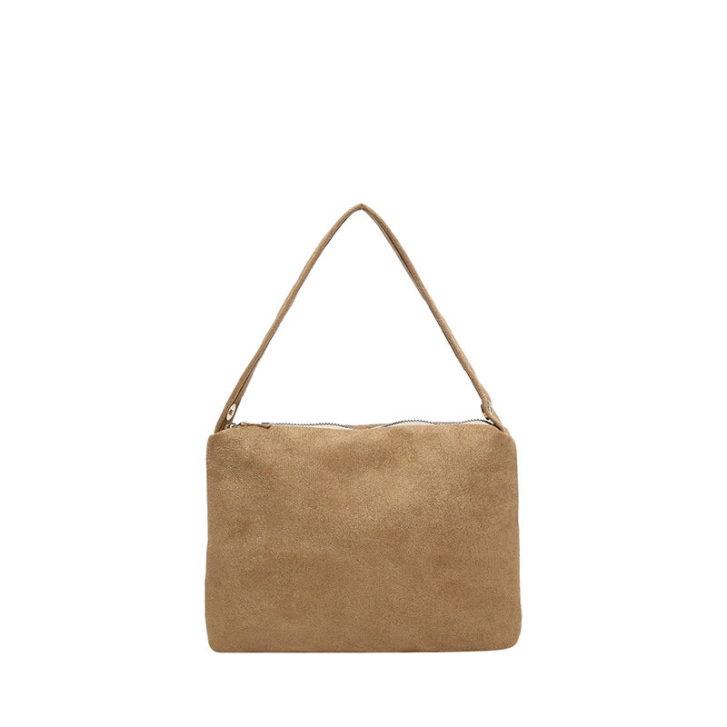 Wildleder Schulter Clutch Tasche