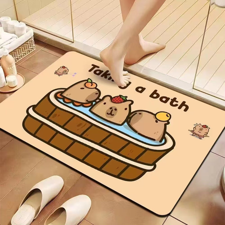 Verspielt Cartoon Badewannenmatte