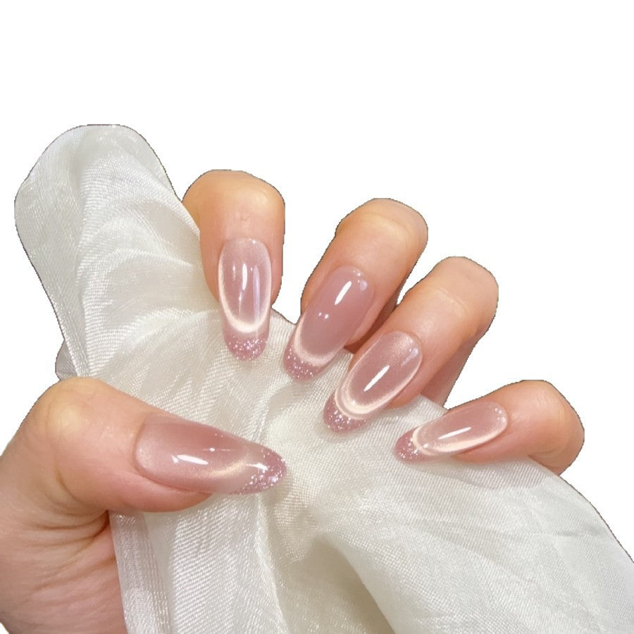 Elegante Gradient Press-On Nägel Karnz