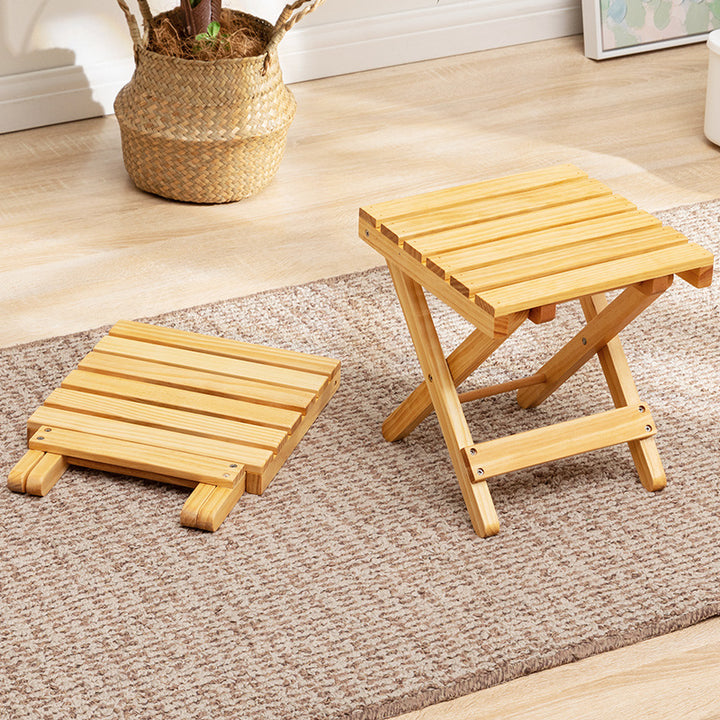 Klappbarer Hocker Aus Nachhaltigem Holz Karnz
