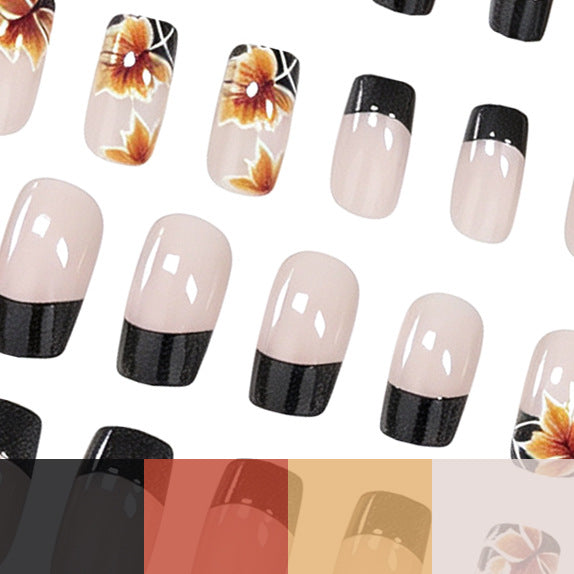 Herbst-Themen Blumen Nagelkunst Karnz