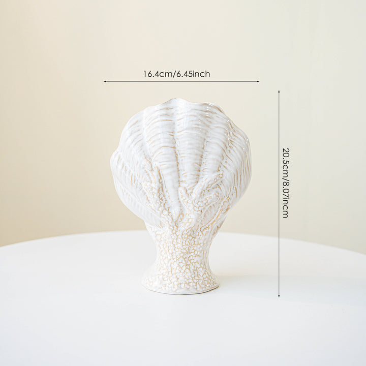 Gravierte glasierten Keramschale Tischvase Skulptur