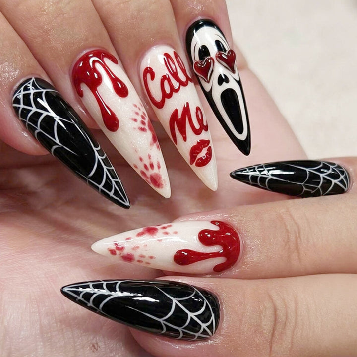 Kreatives Halloween Kunstnagelset Karnz