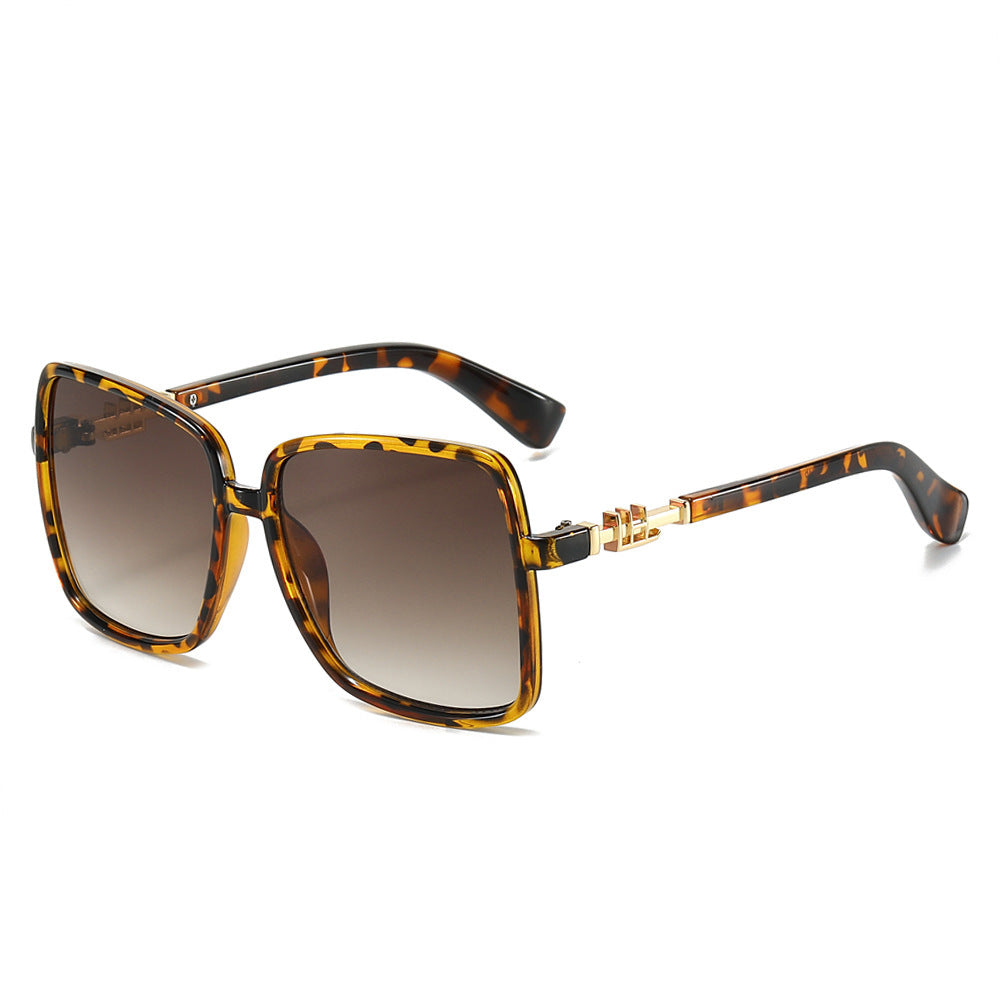 Damen Sonnenbrille mit großem Rahmen und Farbverlauf Karnz