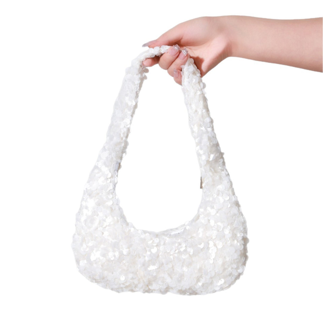Paillettenverzierte Handtasche