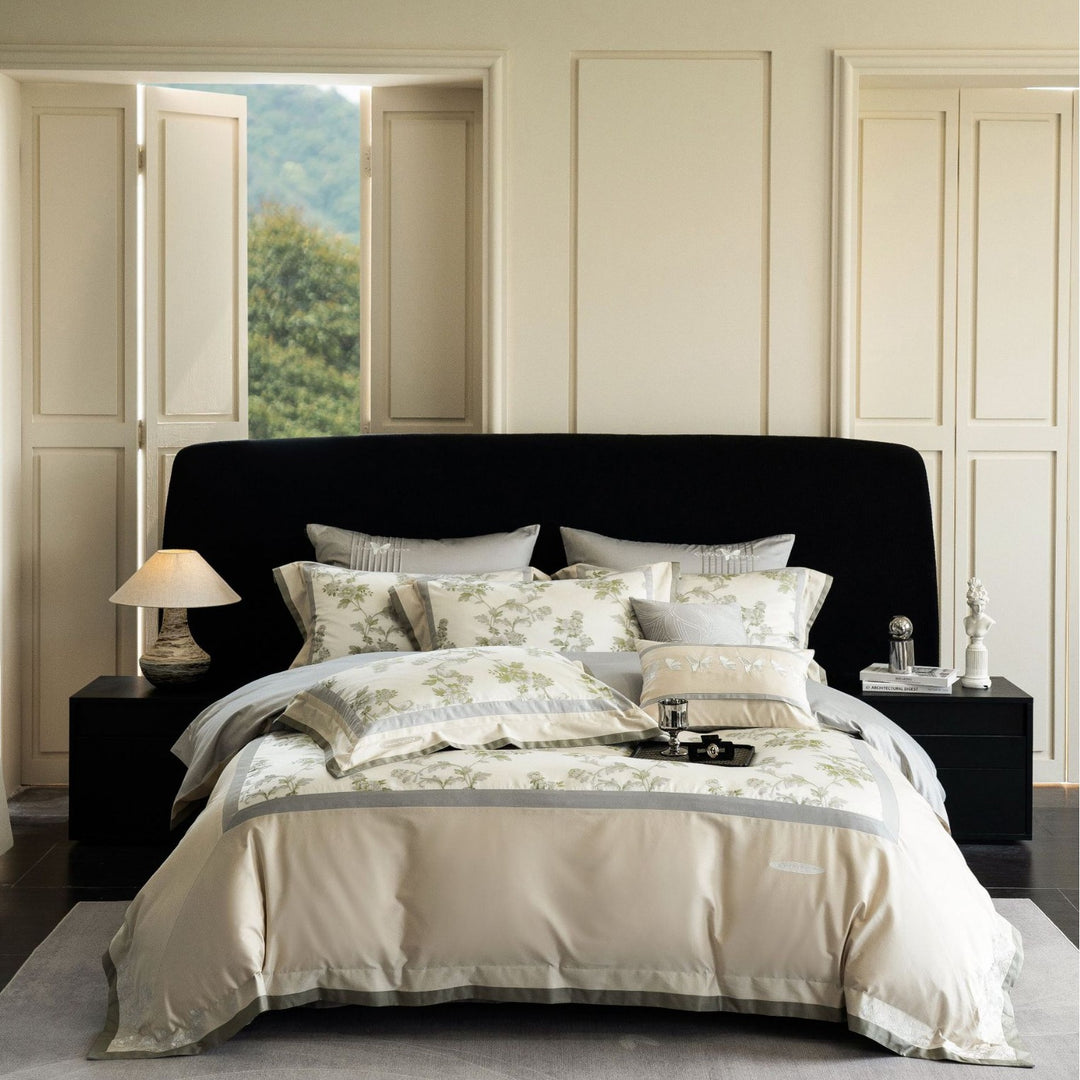Luxus Satin-Mischgewebe Bettbezug Set