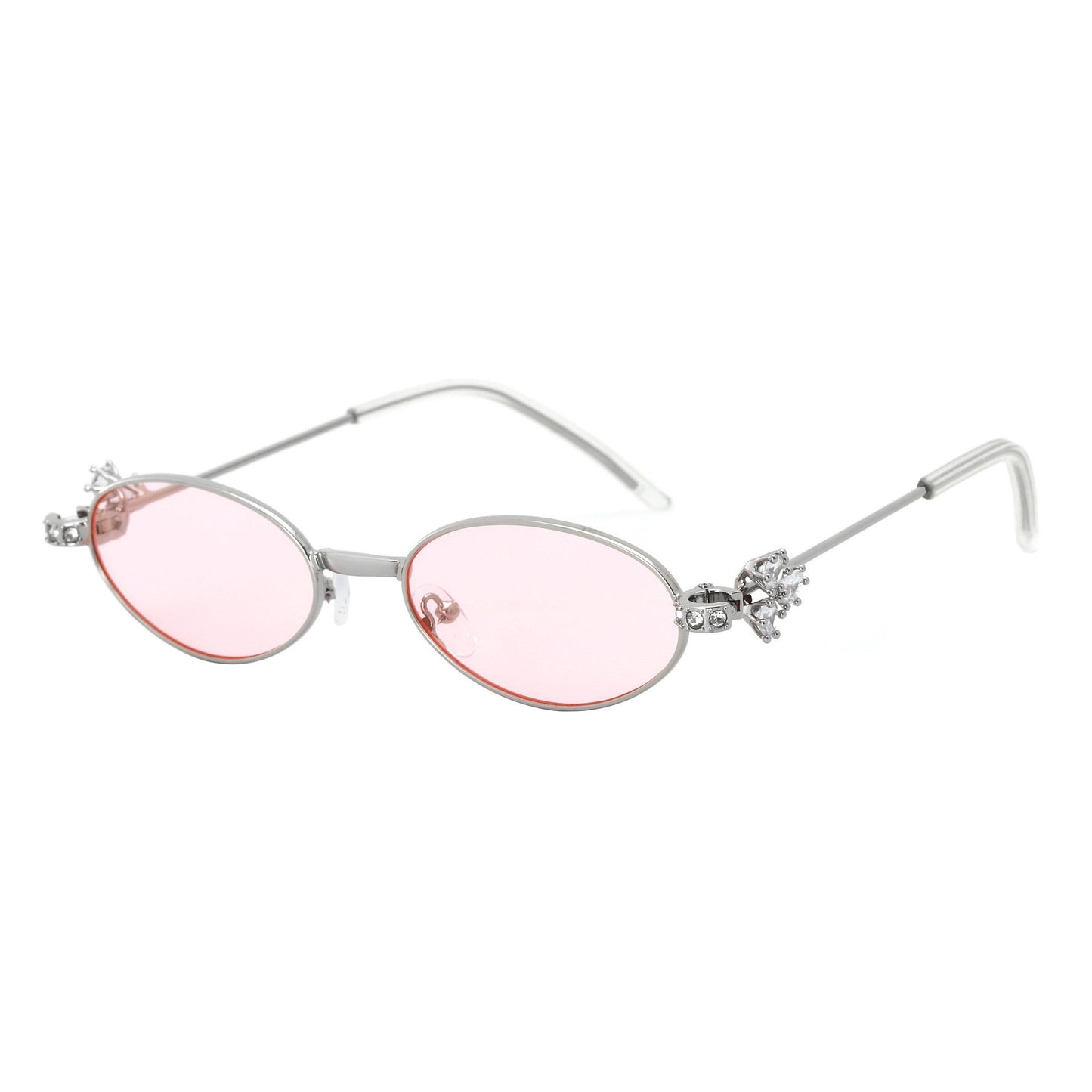 Damen Designer Sonnenbrille mit elegantem, verspiegeltem Rahmen und stilvollen Verzierungen Karnz