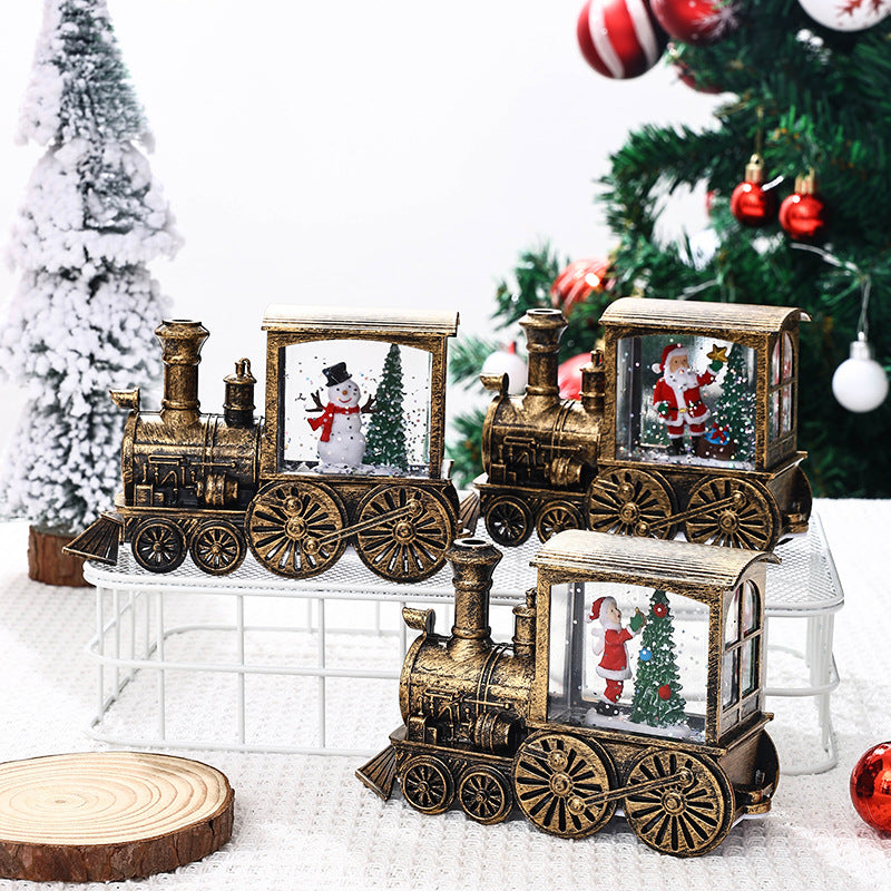 Dekorative Schneeball-Lokomotive Karnz