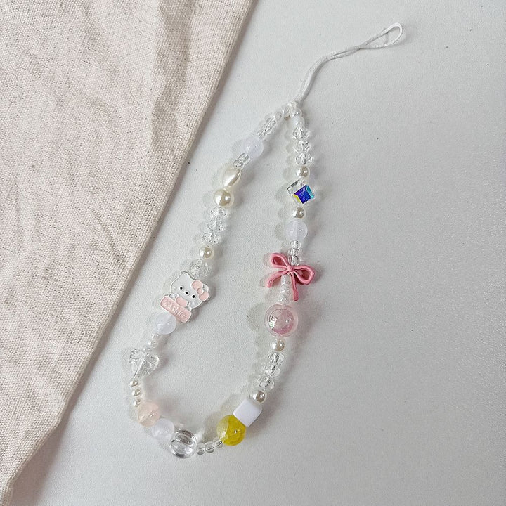 Verspielte Perlen-Charm-Halskette Karnz 1790135621