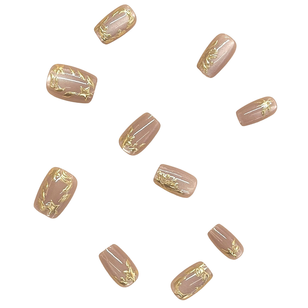 Elegantes Press-On Nagelset Karnz