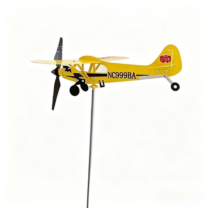 Dekorativer Flugzeug-Gartenstecker Karnz