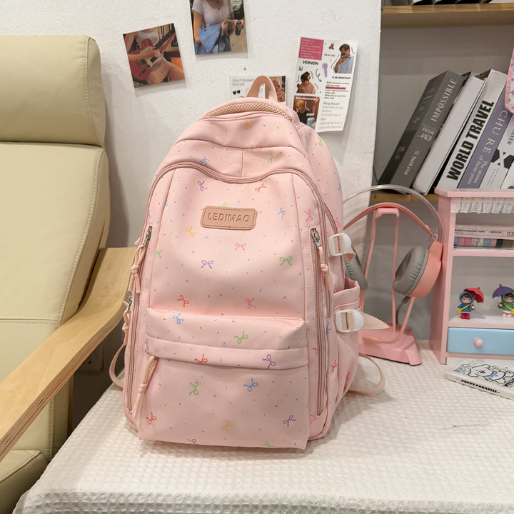 Stylischer Schulrucksack mit lustigen gemusterten Akzenten Karnz