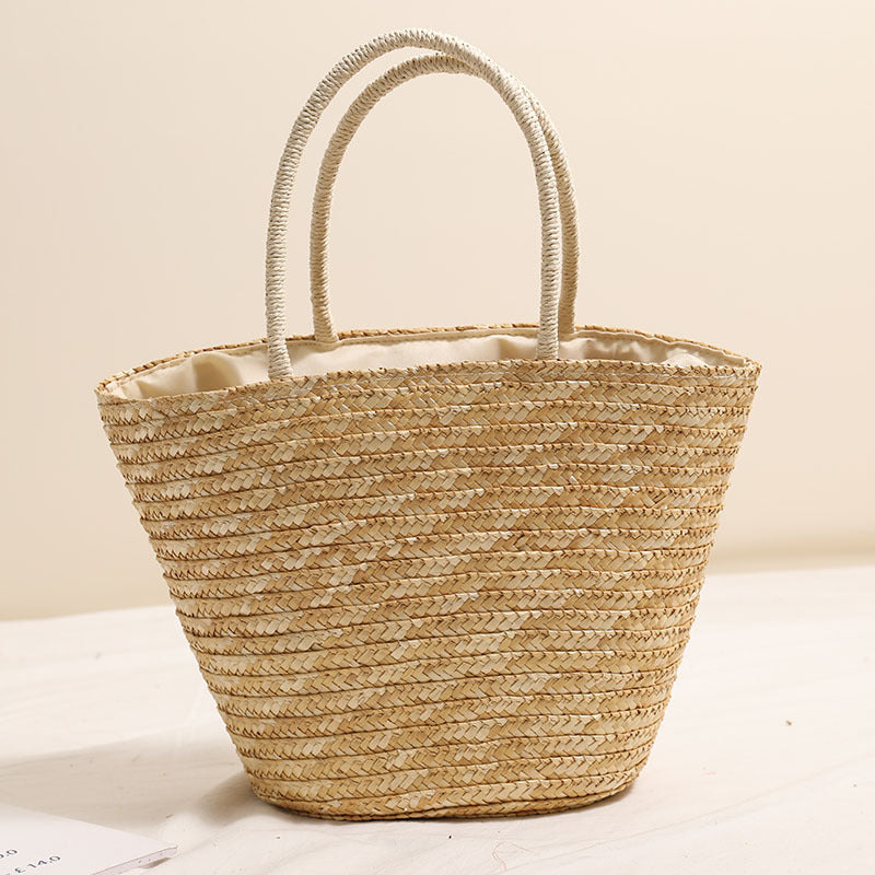 Damen Handgefertigte Strandtasche mit verspieltem Motiv und robusten Tragegriffen Karnz
