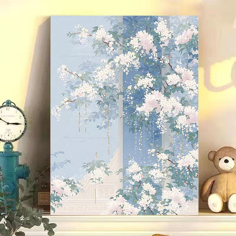 Floral Dreamscape Leinwanddruck Karnz