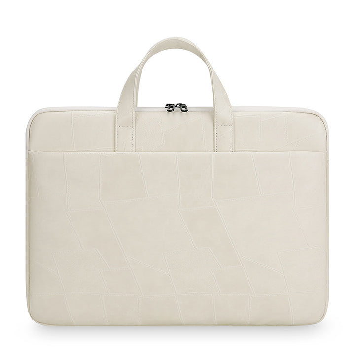 Premium Patchwork Leder Laptop Tasche Karnz