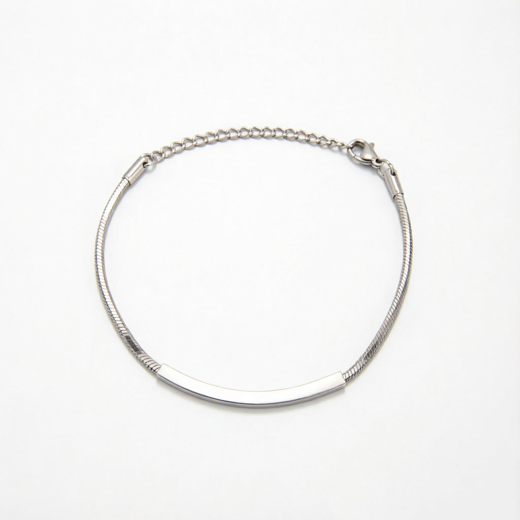 Elegante Minimalistische Silberkette Armband Karnz