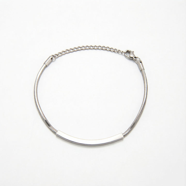 Elegante Minimalistische Silberkette Armband Karnz
