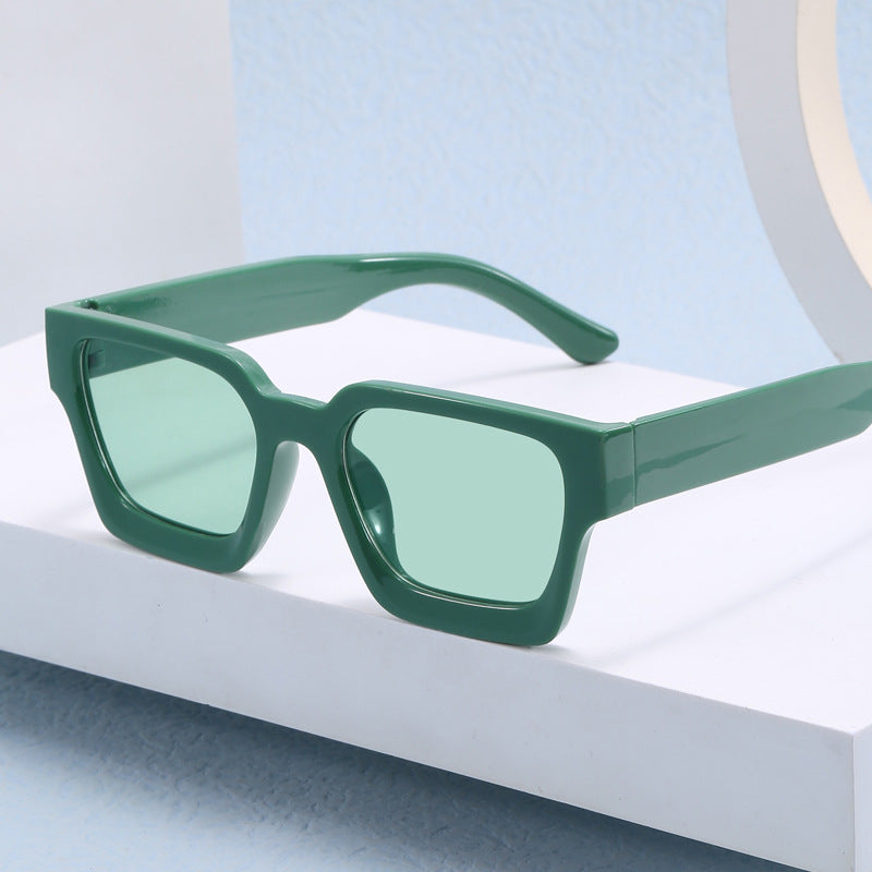 Damen Modische Oversized-Sonnenbrille mit quadratischem Rahmen Karnz