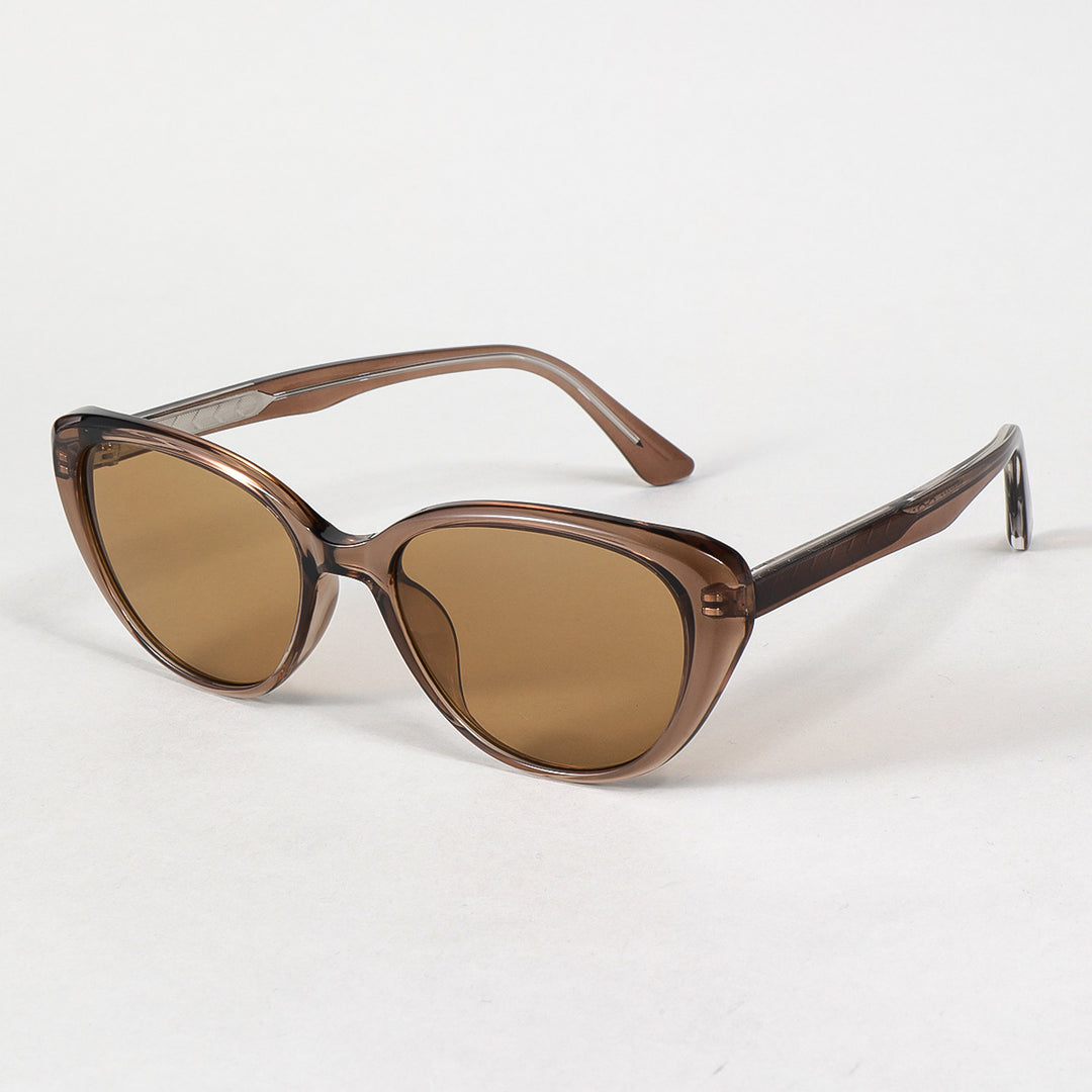 Damen moderne Sonnenbrille mit klassischem Schwung Karnz