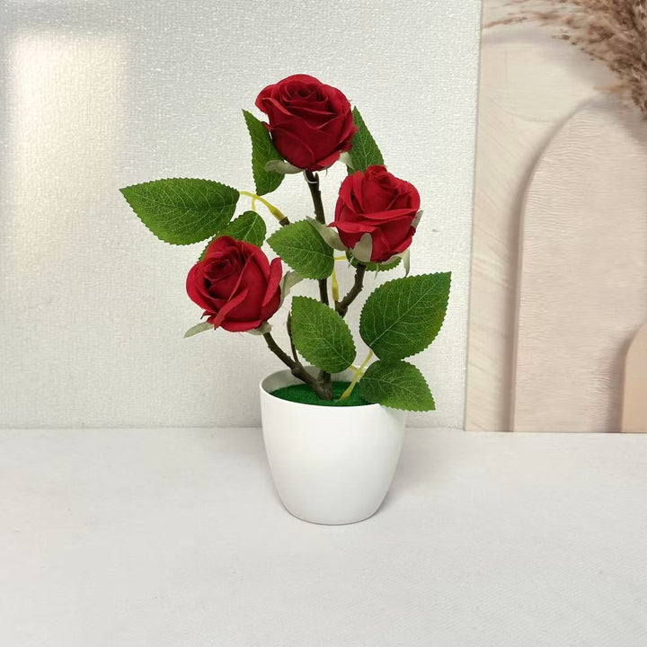 Elegante Künstliche Rosenpflanzenanordnung für die Wohnkultur