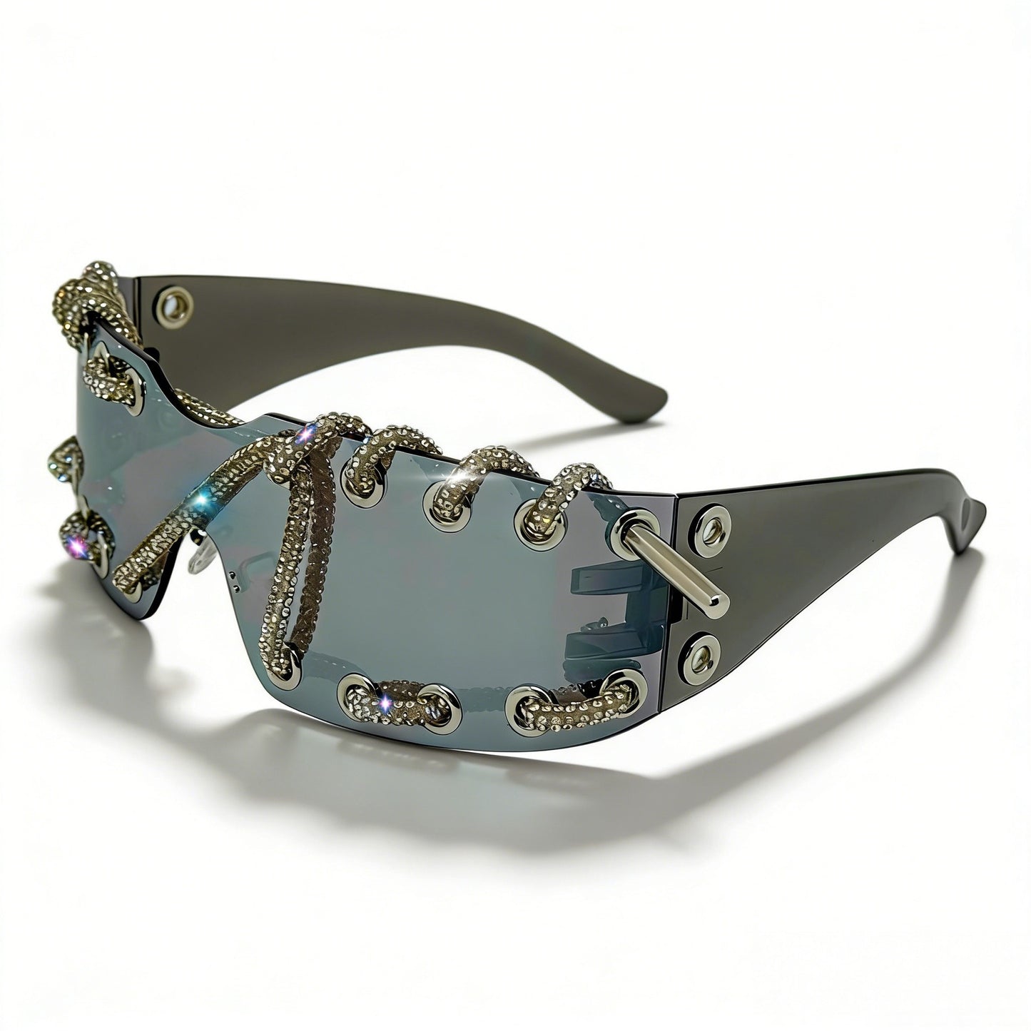 Damen Sonnenbrille mit einzigartigem Schnürdesign Karnz