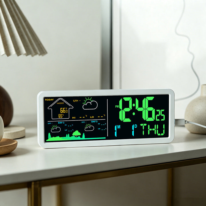 Digitaler Wetter- und Alarmwecker mit Hygrometer Karnz