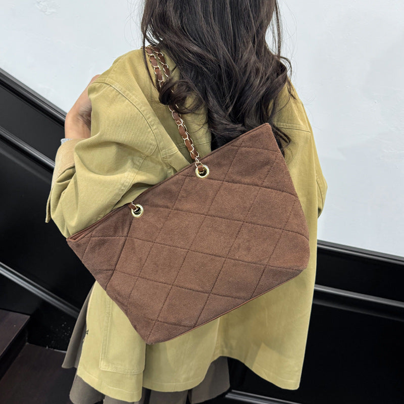 WoQuilted Suede Einkaufstasche Karnz