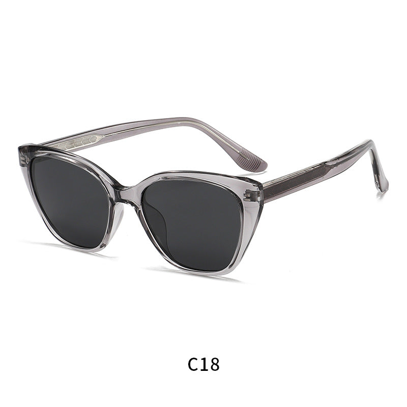 Damen moderne Cat-Eye Sonnenbrille mit UV-Schutz und schickem Rahmen Karnz