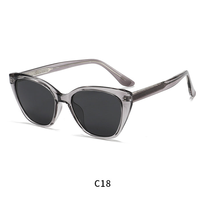 Damen moderne Cat-Eye Sonnenbrille mit UV-Schutz und schickem Rahmen Karnz
