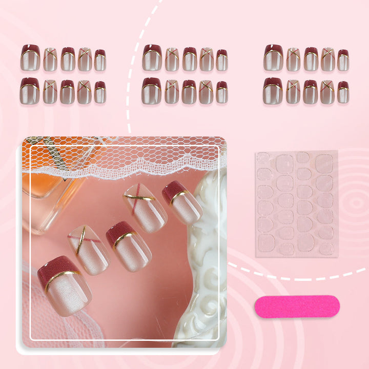 Elegantes Art Deco Druck-Nagelset